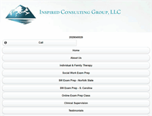 Tablet Screenshot of inspiredconsultinggroup.net
